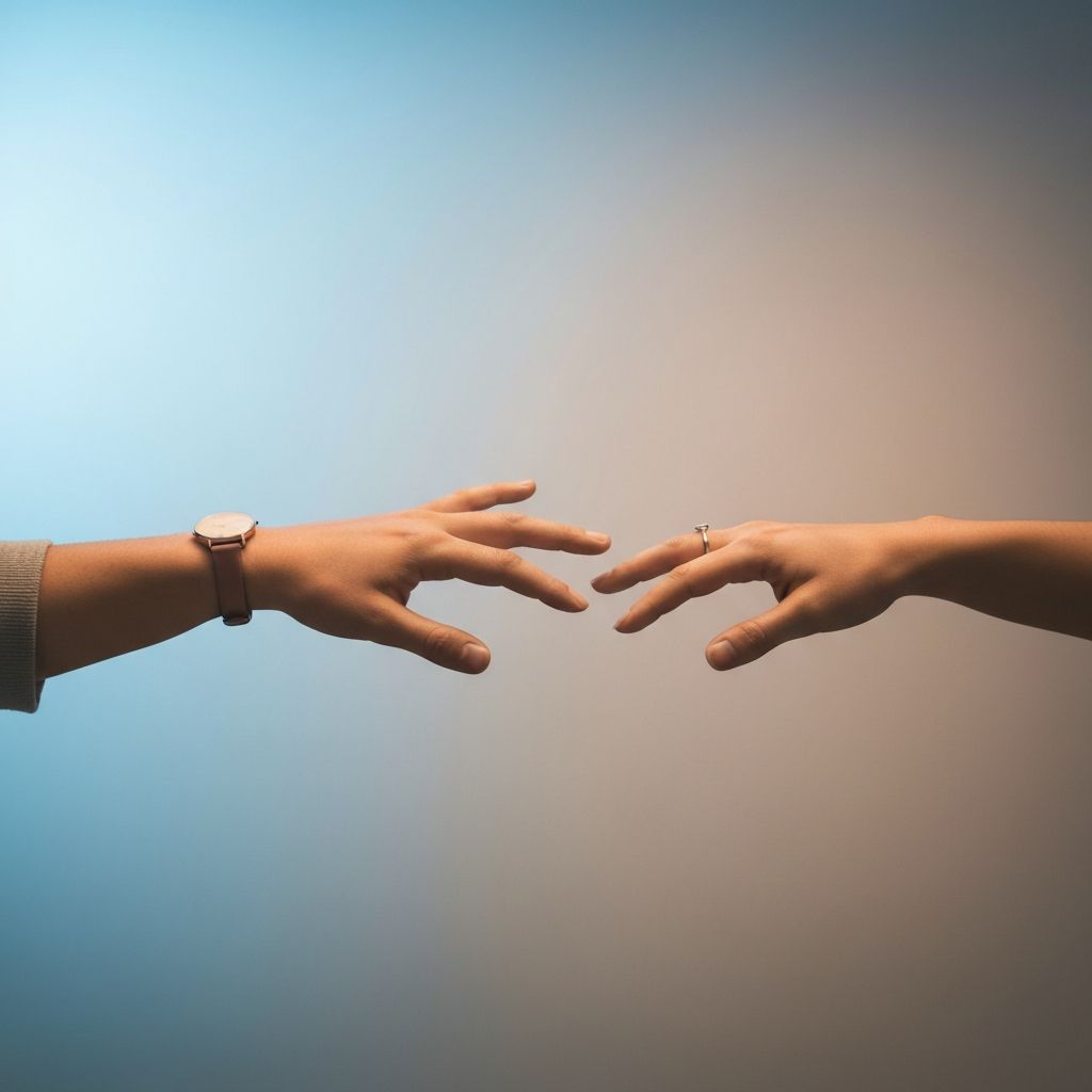 Manos ofreciendo apoyo y ayuda